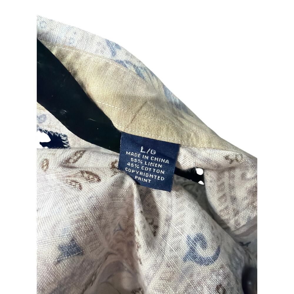 Tommy Bahama Men’s Paisley Button Down Shirt L Coastal Resort Casual - Picture 6 of 6